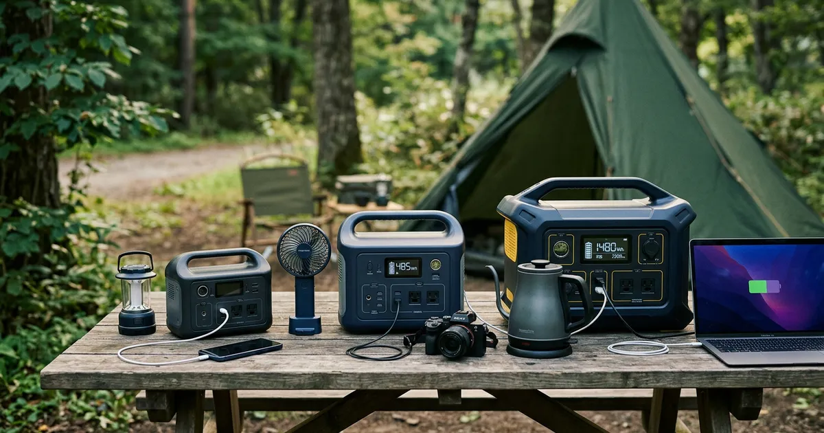 ポータブル電源の容量(Wh)目安ガイド｜用途別の必要容量と選び方